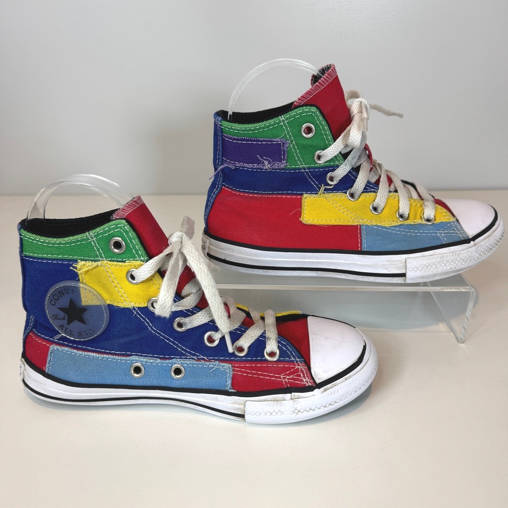 Converse Chuck Taylor Patchwork‎ High Top Kids 2 Multicolor Retro Streetwear